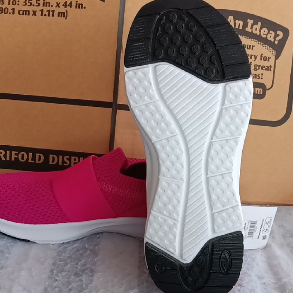 Slip-On Knit Walking Shoes - Pink Athletic Works Bandad Jogger